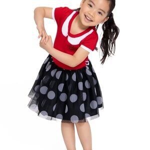 Minnie Mouse toddler red and Black Polka Dot dress size 2T